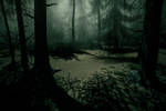 Dark Forest Premade Background April 2020.. by AledJonesDigitalArt