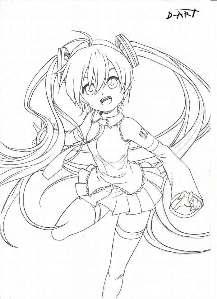 Hatsune Miku line by DiegoDkan on DeviantArt