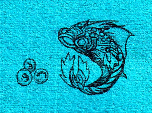 Fish in blue by kitty-kitty-mao-mao on DeviantArt