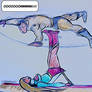 Girar con los pies...
