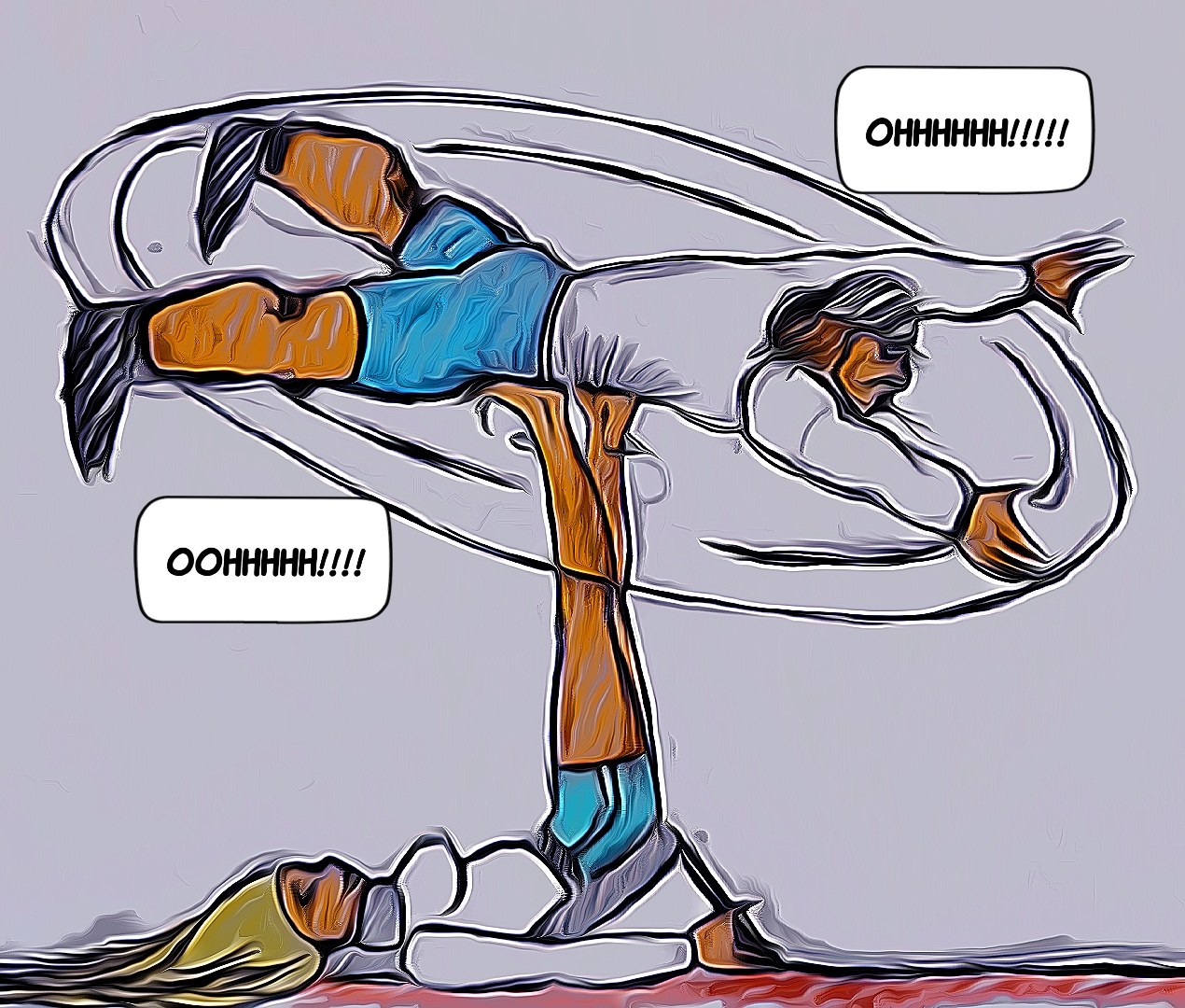 Chica de circo antipodista...