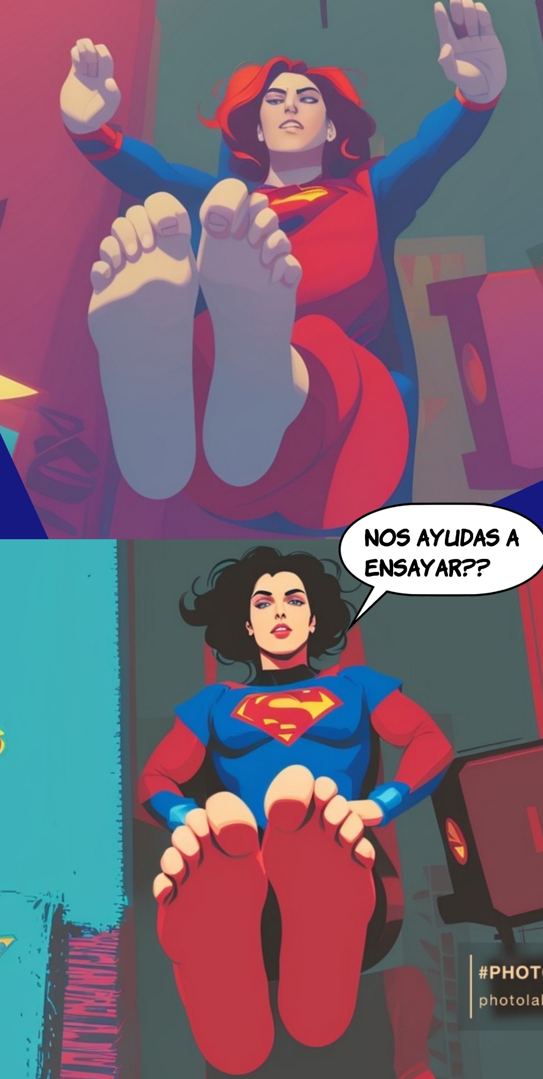 Las super chicas querian ensayar sus acrobacias!!