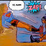 Supergirl lucha con los pies!!