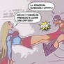 Patadas de Supergirl...