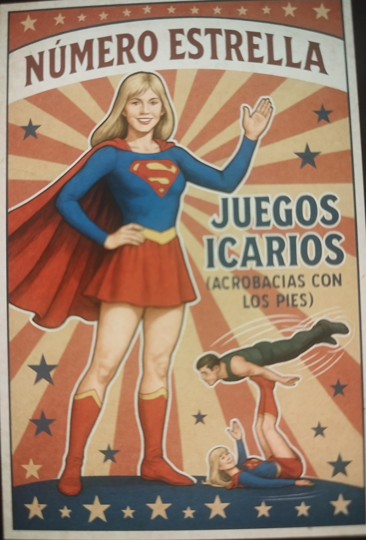 Supergirl artista invitada en el circo !!