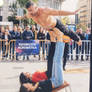Chicas acrobatas con los pies !!