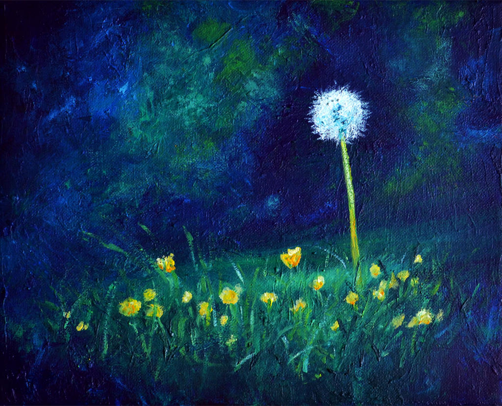 blue dandelion