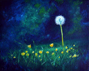 blue dandelion