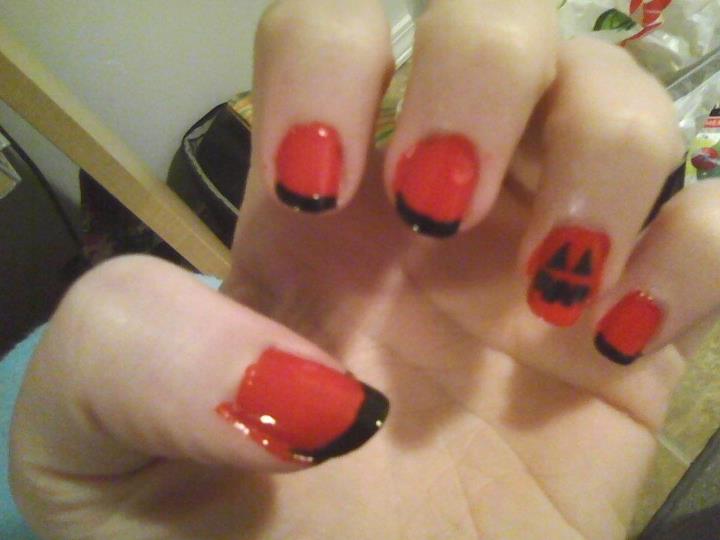 Nail Art- Halloween Jack-o-latern