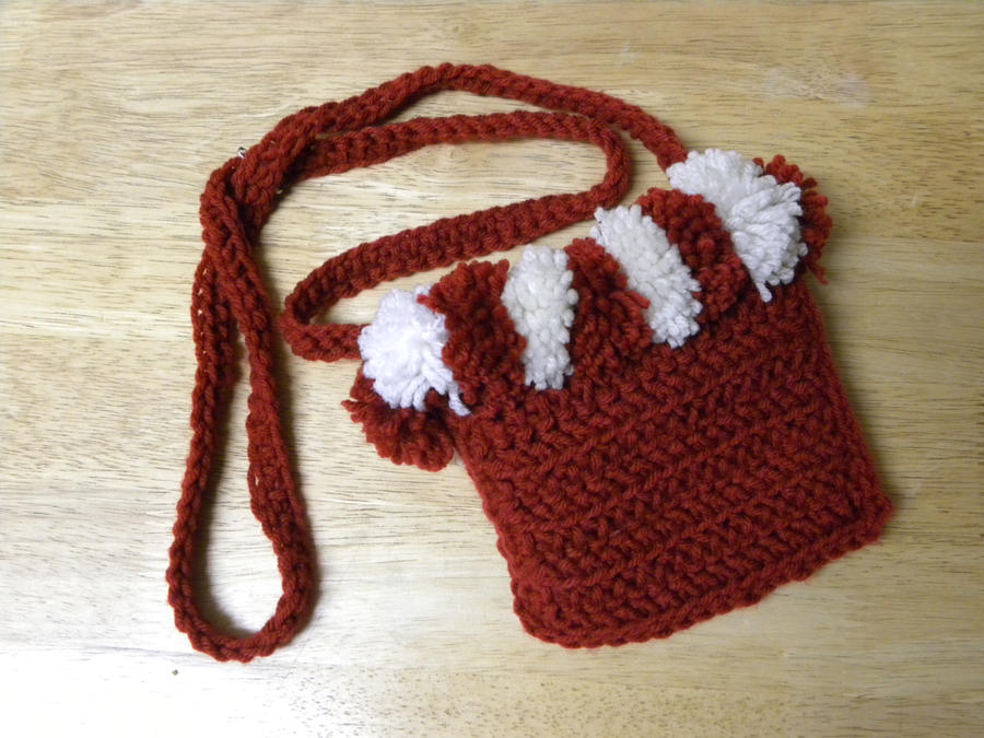 Crocheted Red Pouch