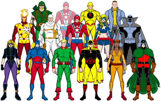 Original Comics versions of the Legends and JSA