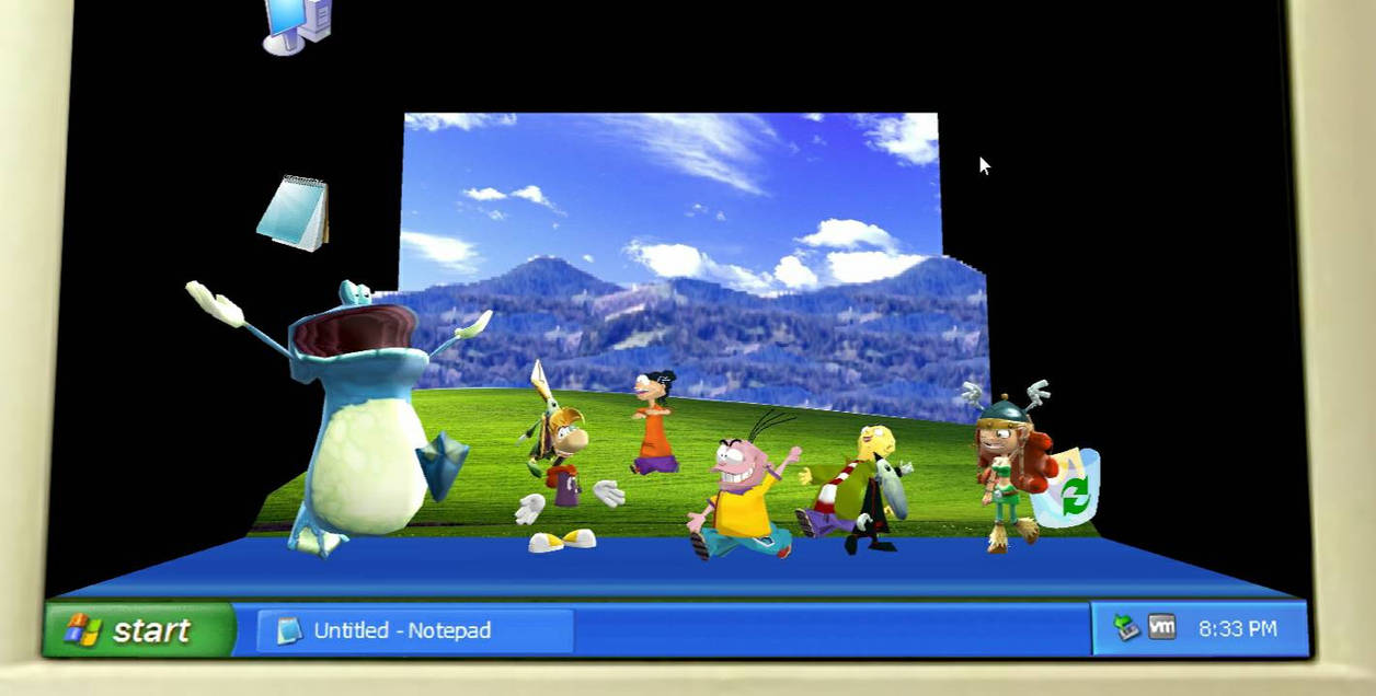 Rayman and eds on windows xp mmd by jaguilarnavarro on DeviantArt