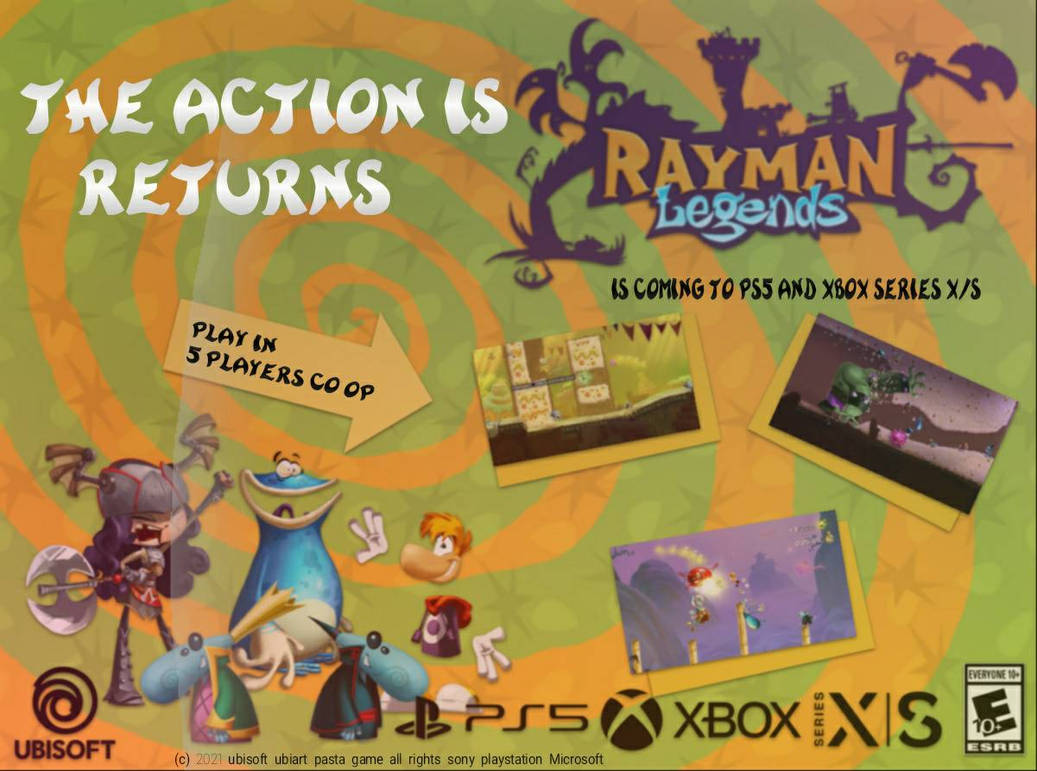 fake rayman legends ps5 cbox series x poster by jaguilarnavarro on  DeviantArt