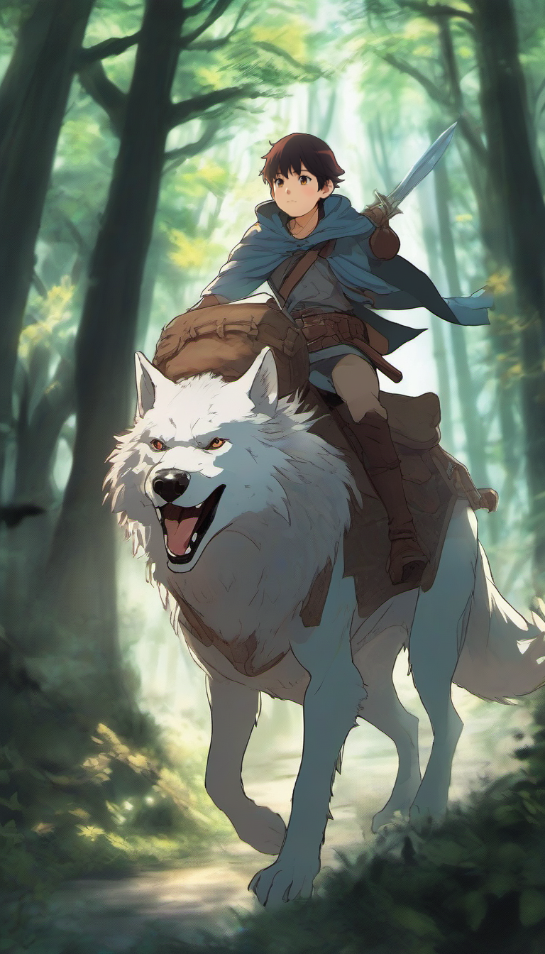 Adventurer Hero Riding A Wolf (1) by RizoDeOro on DeviantArt