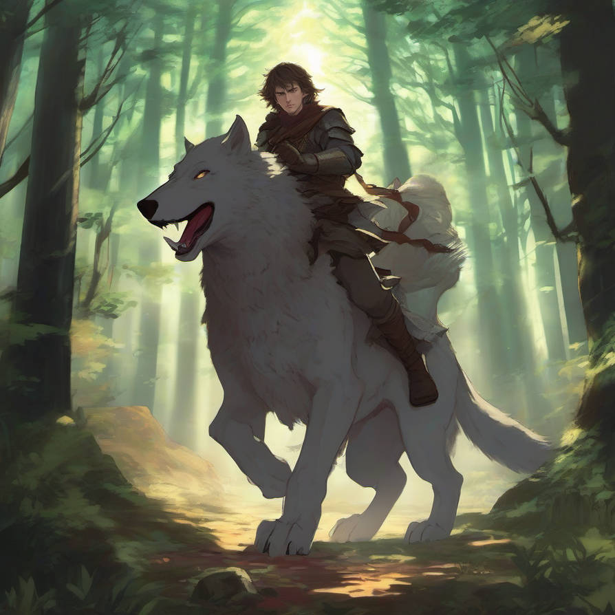 Adventure Rider Character Adventurer Hero Riding A Wolf (7) by RizoDeOro on DeviantArt