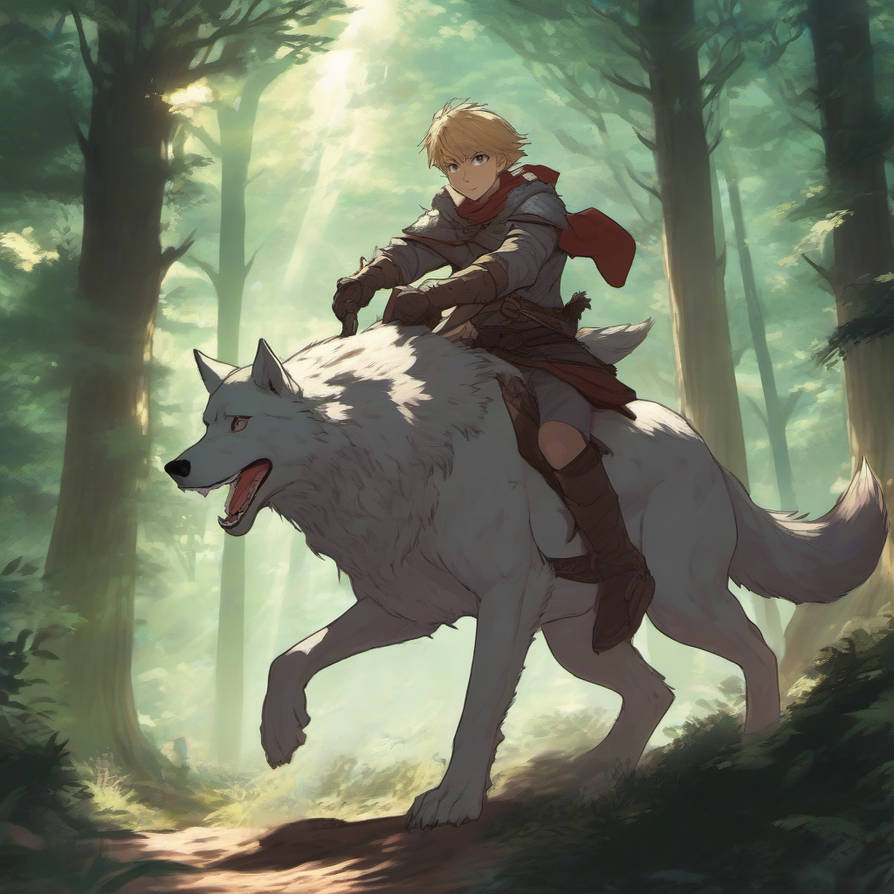 Adventurer Hero Riding A Wolf (14) by RizoDeOro on DeviantArt
