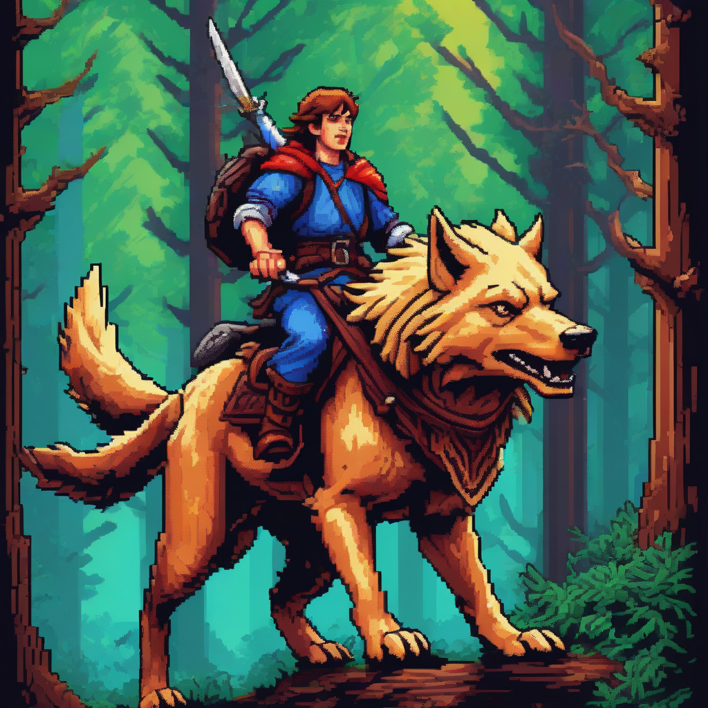 Adventurer Hero Riding A Wolf (15) by RizoDeOro on DeviantArt