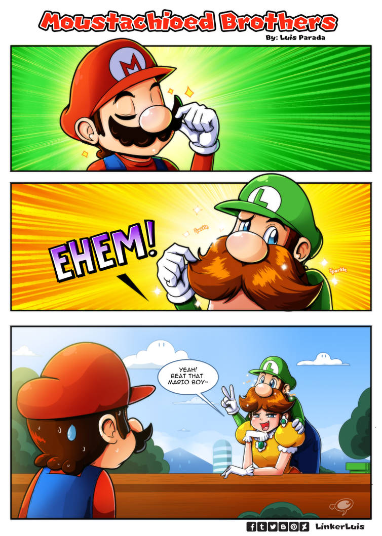 Moustachioed Brothers by LinkerLuis