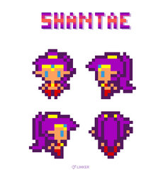 Pixel Shantae walk cycle