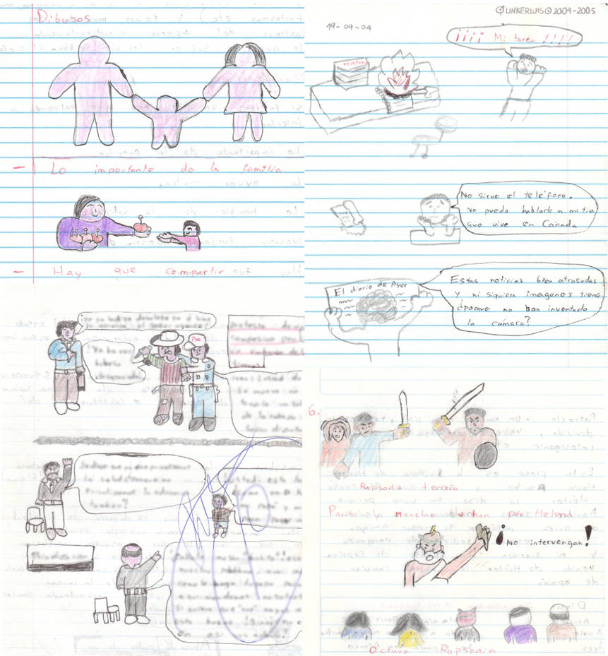 Drawing samples from 2004-2005 by LinkerLuis