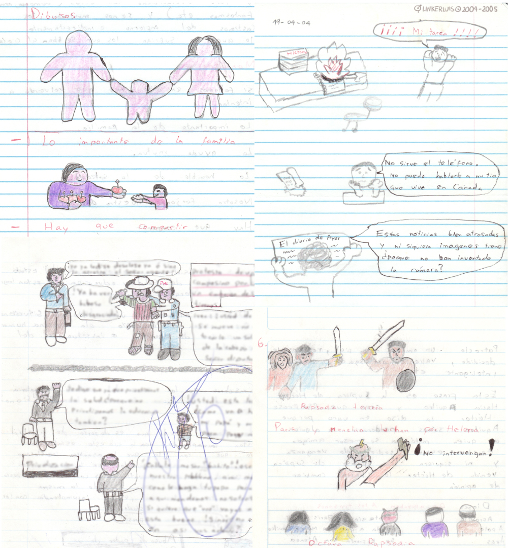 Drawing samples from 2004-2005 by LinkerLuis