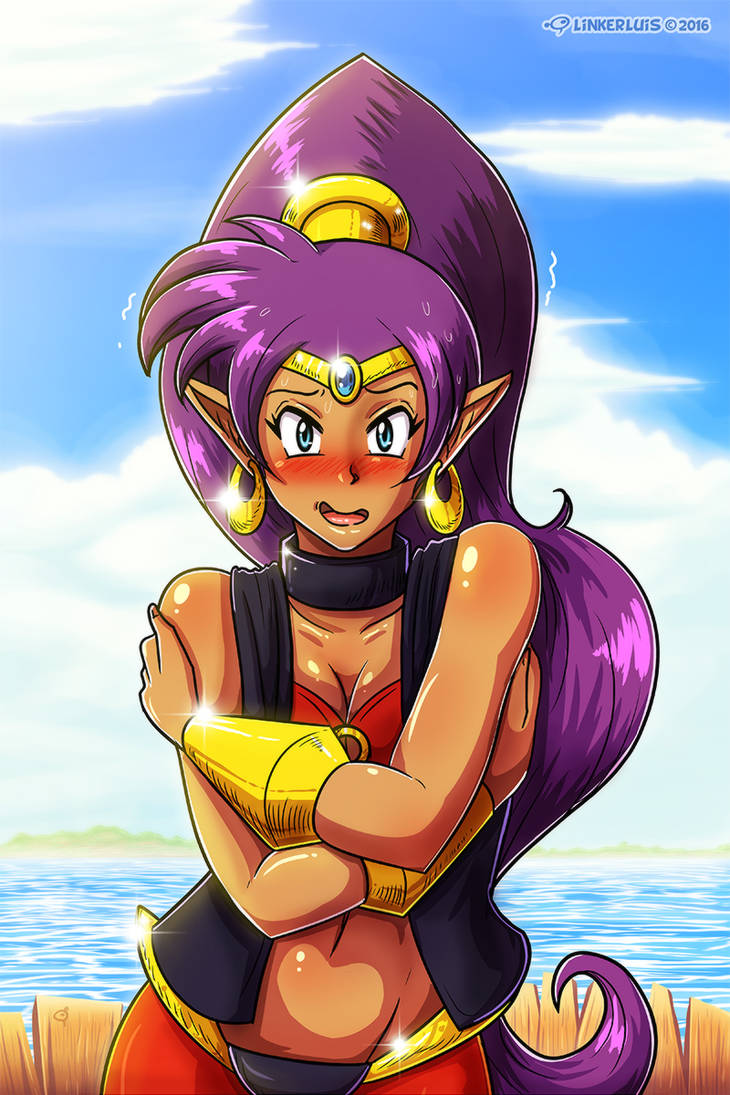 Shantae embrace (Re-upload) by LinkerLuis