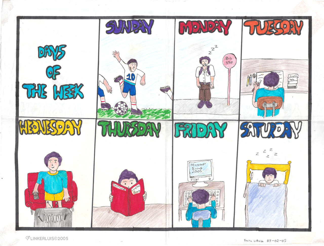 (2005) days of the week by LinkerLuis