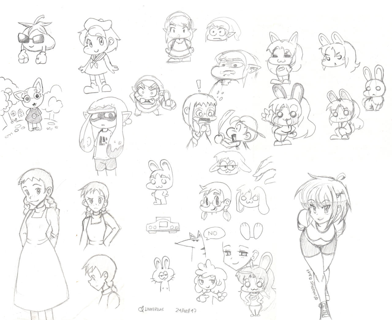 Sketch dump (Feb 2017) by LinkerLuis
