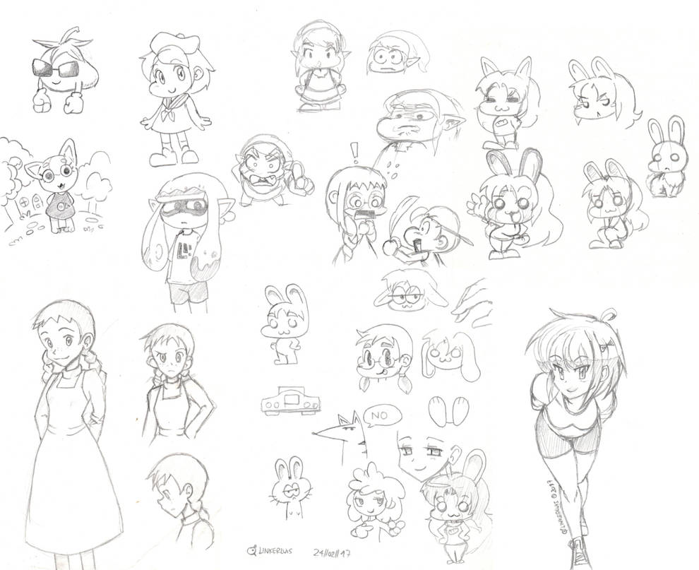 Sketch dump (Feb 2017) by LinkerLuis