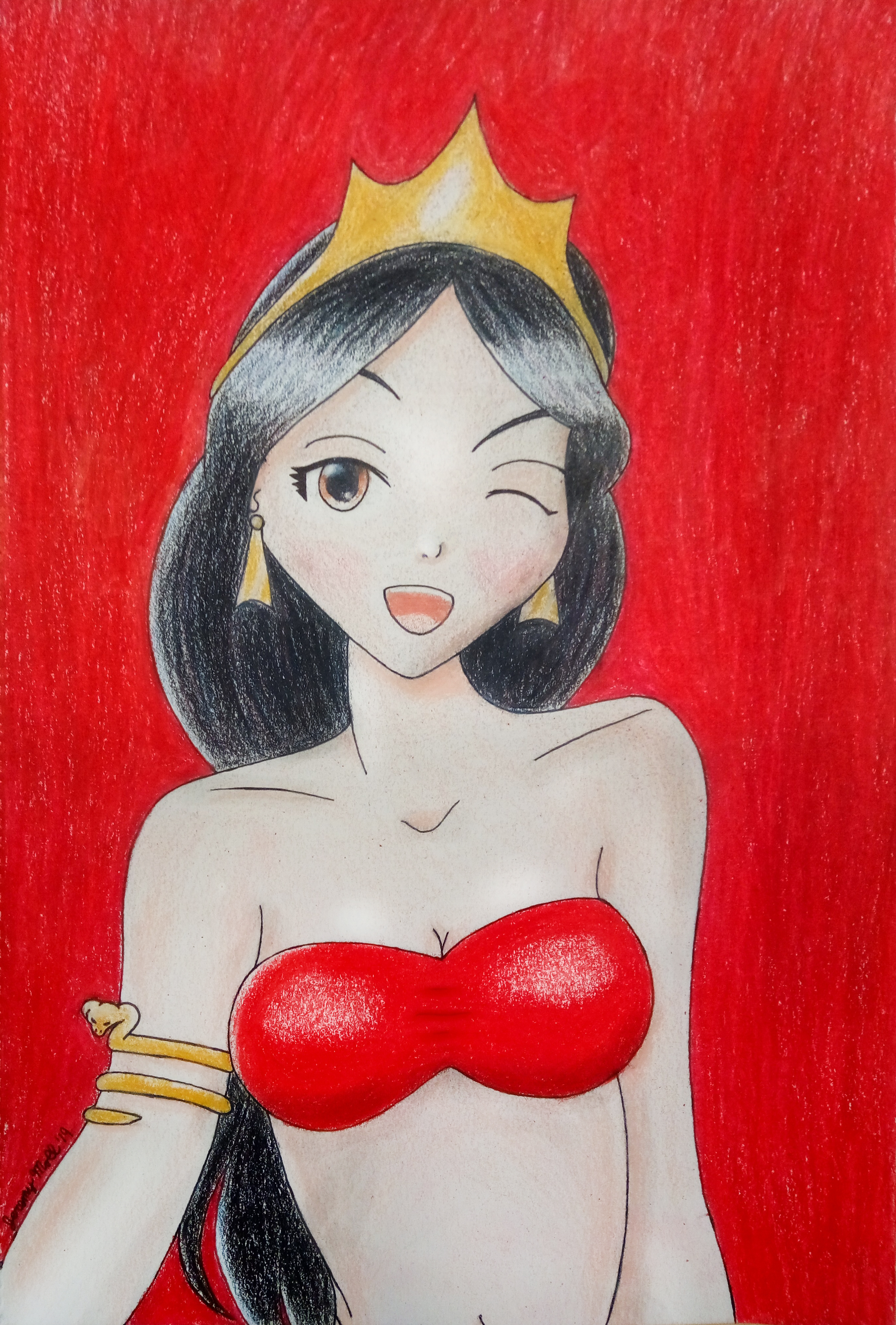 Jasmine (Red Outfit) by Azsalyn on DeviantArt