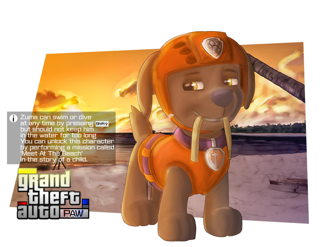 Grand Theft Auto PAW Zuma by KonohaTheHusky on DeviantArt