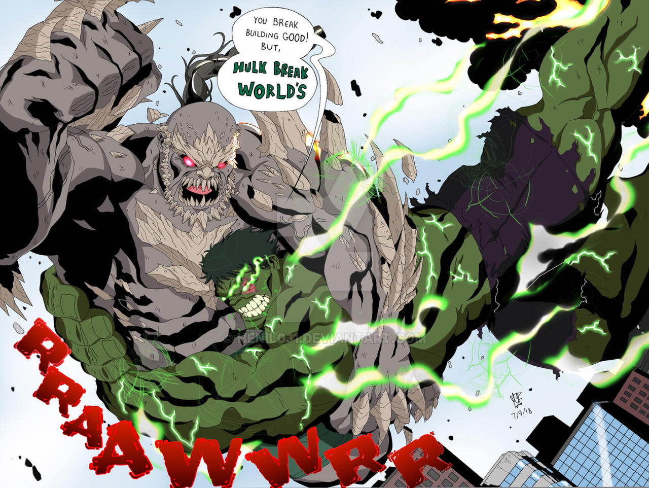 Hulk Vs Doomsday Part 2 By Henil031 On Deviantart