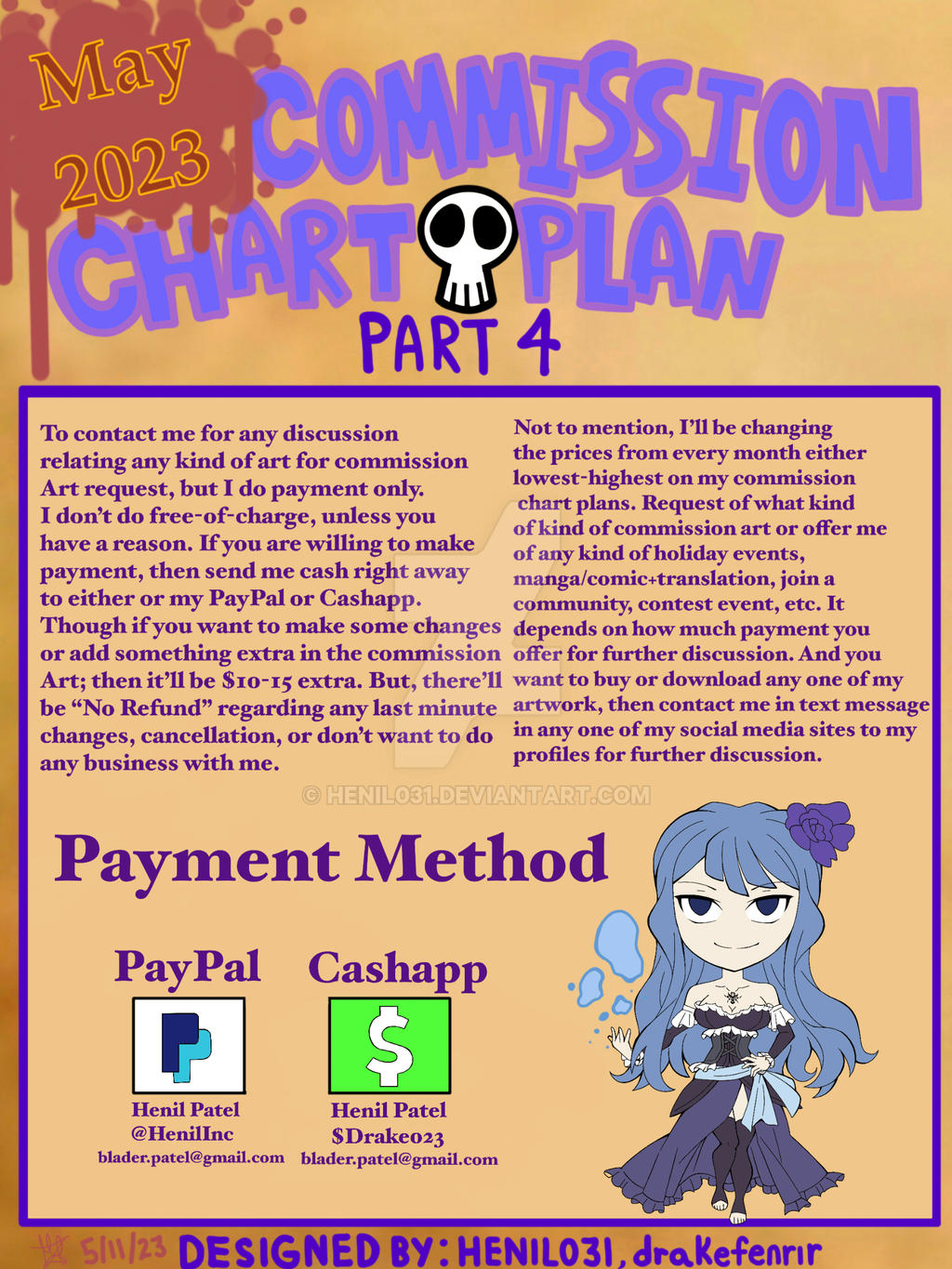 My Commission Chart Plans May 2023 (4) by Henil031 on DeviantArt