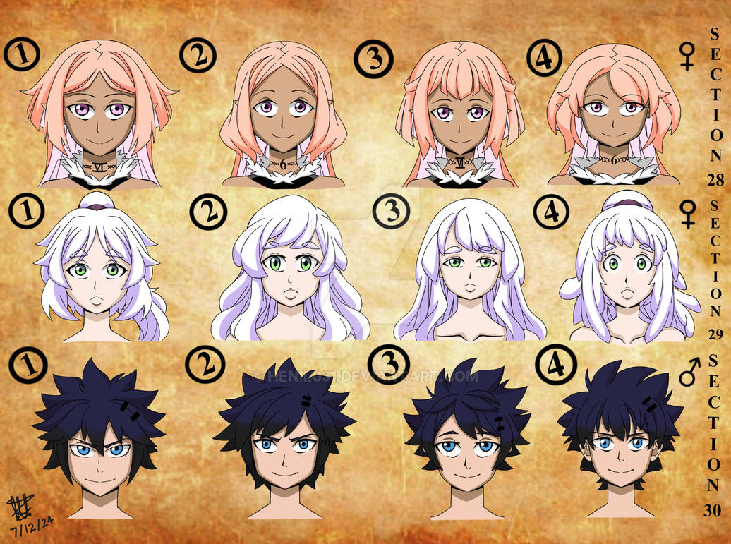 Character Development Faces Characters' Concept/Design Development Sheet by Henil031 on DeviantArt