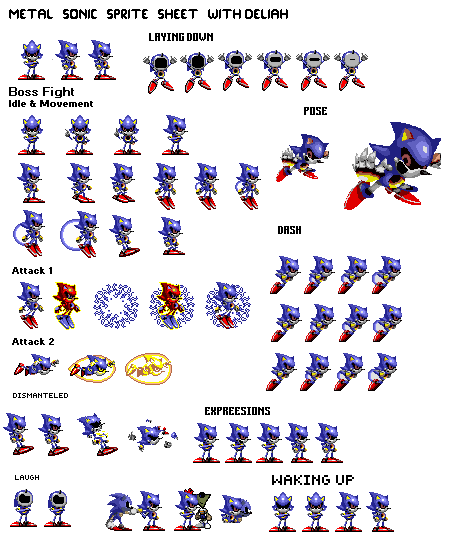 Metal Sonic Sprite Sheet Extended Edtion by UltraEpicLeader100 on DeviantArt