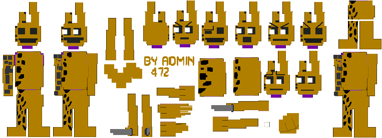 Spring bonnie Sprites (3) by Admin472 on DeviantArt