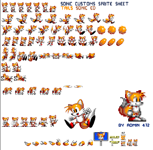 Sonic Customs Sprtie Sheet: Tails (Sonic CD Patt) by Admin472 on DeviantArt