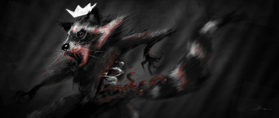 Rise of the undead raccoon king by JBarrero on DeviantArt