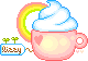 rainbow Teacup