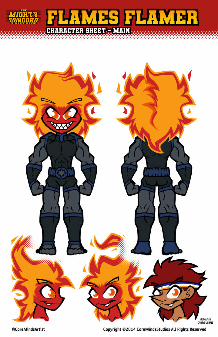 Flames Flamer TMC Character Sheet - Main (2022) by CoreMindsArtist on ...