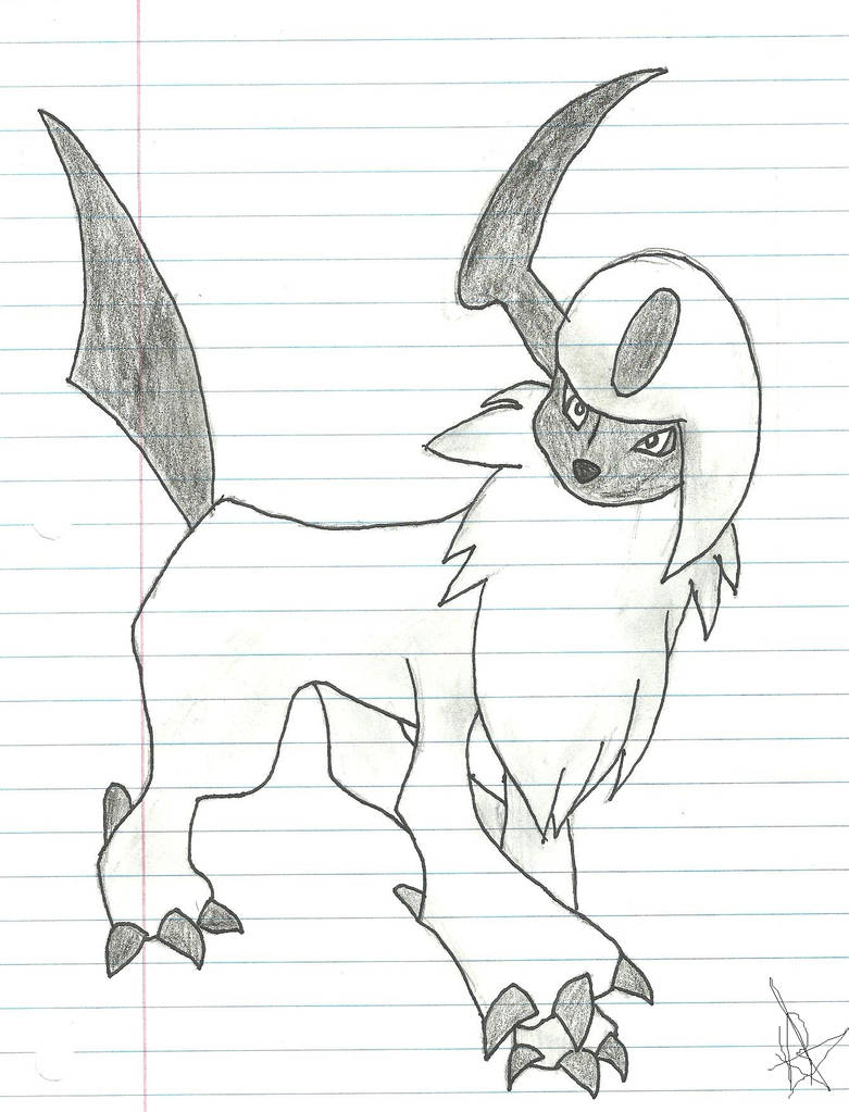 Absol Drawing by GizmoFang on DeviantArt