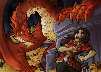 Hobbit: Smaug terror sketch color