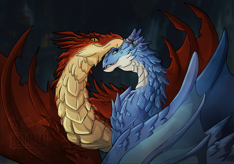 Dragon Love Under The Montain By Teadarka On Deviantart Dragon Love Under The Montain By Teadarka On Deviantart