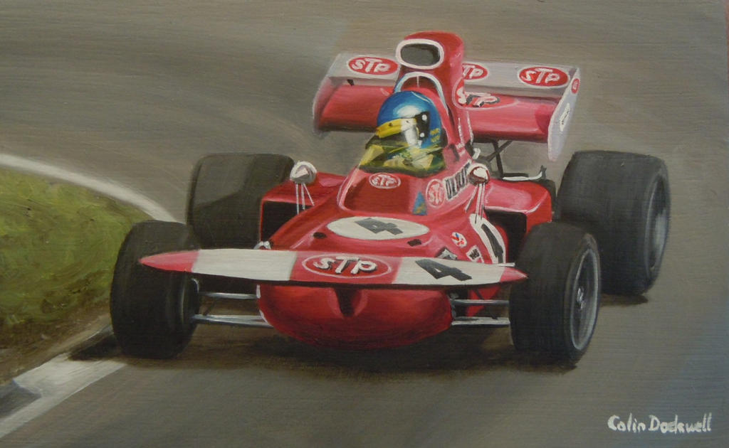 Ronnie Peterson in a March 711, at Brands Hatch