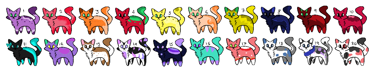 5 Point kitty Adopts! OPEN