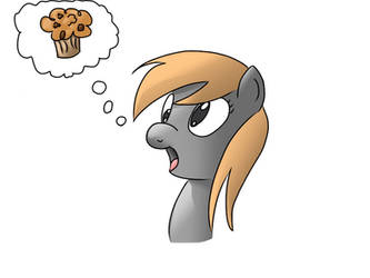 Derpy dreaming about muffins!