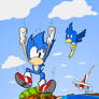 Sonic's free fall