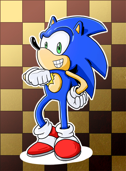 Sonic Checkerboard Glory by GeorgeRottkamp