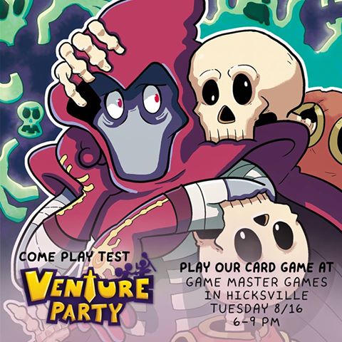 Come Play Test the VENTURE PARTY: CARD GAME again!