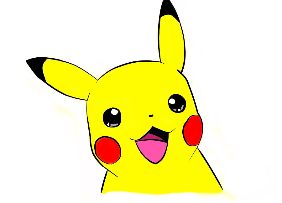 Pikachu With Color by RollMyRollsNate on DeviantArt